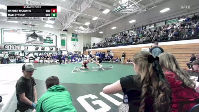 132 lbs Quarterfinals (8 Team) - Max Stroup, Watertown vs Hayden McGuire, Brandon Valley