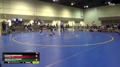 132 lbs Round 1 (16 Team) - Nicholas Lozano, Tennessee Valley vs Ethan Benimadhu, Riverdale