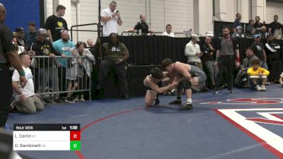 165 lbs Semifinal - Liam Carlin, NY vs Dominic Bambinelli, GA