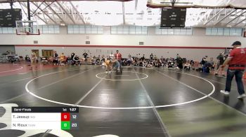 90 lbs Semifinal - Talon Jessup, Indiana Outlaws Black vs Nate Rioux, Team Gotcha