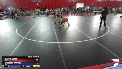 145 lbs Cons. Round 5 - Austin West, MN vs Garrett Wittek, MN