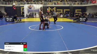 160 lbs R-16 - Shawn Taylor, West Allegheny vs Jake Lukez, Pine Richland