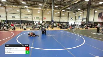 52 lbs Semifinal - Hudson Anderson, Roseburg Mat Club vs Emett Emigh, Top Fuelers WC