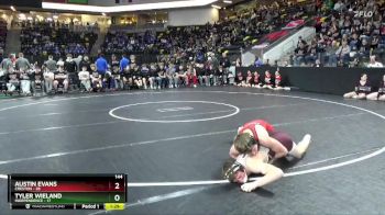 144 lbs Quarterfinal - Austin Evans, Creston vs Tyler Wieland, Independence