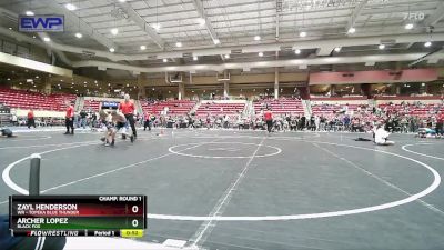 95 lbs Cons. Round 5 - Zayl Henderson, WR - Topeka Blue Thunder vs Archer Lopez, Black Fox