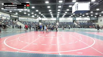 133 lbs Champ. Round 2 - Hunter Barrett, Reinhardt University (GA) vs Sam Cherichello, Unattached The Citadel