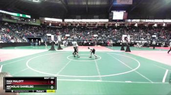 120 lbs Cons. Round 3 - Max Malott, PAW3 vs Nicholas Danielski, PBG1