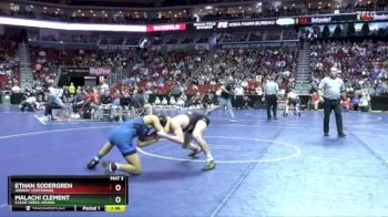 3A-126 lbs Cons. Round 2 - Ethan Sodergren, Ankeny Centennial vs Malachi Clement, Clear Creek-Amana