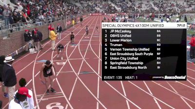Boys' & Girls' 4x100m Relay Event 134 - Special Olympics Unified, Finals