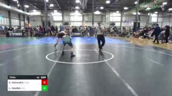 116 lbs Consi Of 4 - Kody Hammers, Team Alaska vs Luke Hayden, Bull Trained