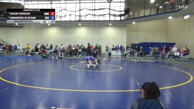 124 lbs Quarterfinal - Annaston Jo Stene, North Iowa Area CC vs Chloe Sokolik, Hawkeye Community College