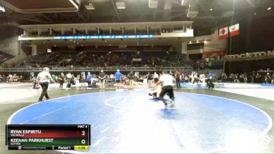 132 lbs Semifinal - Keenan Parkhurst, Sutter vs Ryan Espiritu, Vacaville