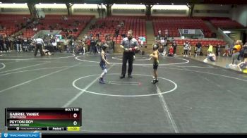 52-56 lbs Round 2 - Peyton Roy, Dundee Vikings vs Gabriel Vanek, Streetsboro