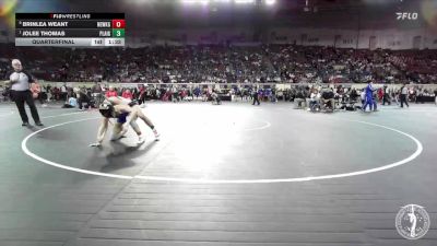 G5A-120 lbs Quarterfinal - Jolee Thomas, Plainview-Girls vs Brinlea Weant, Newkirk-Girls