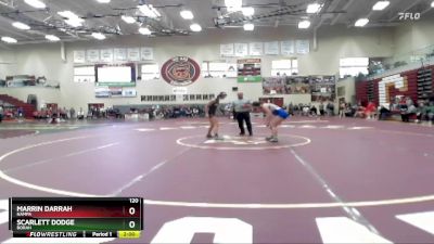 120 lbs Champ. Round 1 - Scarlett Dodge, Borah vs Marrin Darrah, Nampa