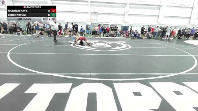 E-160 lbs 5th Place - Nickolai Kaye, OH vs Ayden Tatum, MI