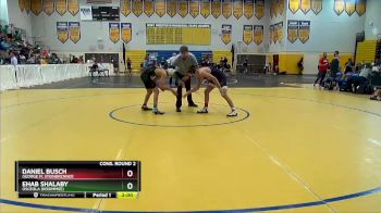 132 lbs Cons. Round 2 - Daniel Busch, George M. Steinbrenner vs Ehab Shalaby, Osceola (Kissimmee)