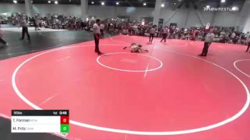 95 lbs Consi Of 4 - Tobey Forman, Nevada Elite vs Mikey Fritz, Team Aggression