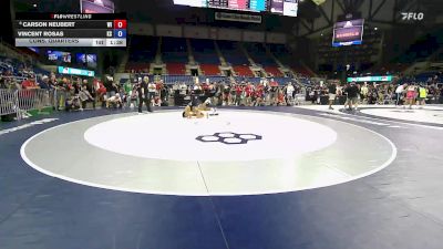 138 lbs Cons. Quarters - Carson Neubert, WI vs Vincent Rosas, KS