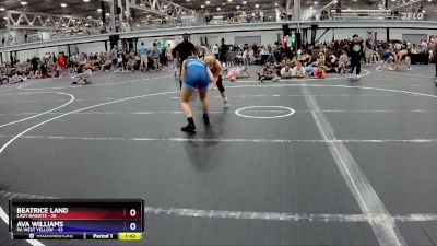 138 lbs Semis (4 Team) - Ava Williams, PA West Yellow vs Beatrice Land, Lady Bandits