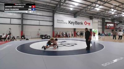 65 kg Cons. Round 6 - Anthony Santaniello, Pittsburgh Wrestling Club vs Noah Tolentino, Beaver Dam Wrestling Regional Training Center