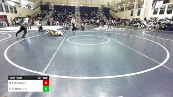 285 lbs Semifinal - Nicholas Feldman, Malvern Prep vs Cooper Rudolph, JW Robinson
