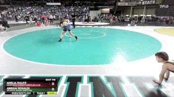 98 lbs 1st Place Match - Abbigai Rosales, SelahFlo Vikings Wrestling vs Amelia Dulitz, White River Hornets Wrestling Club