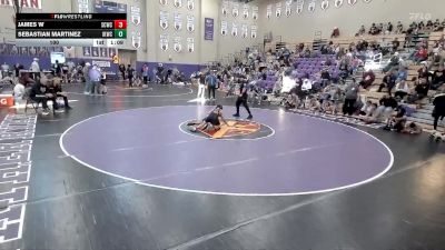 100 lbs Round 5 (8 Team) - James W, Sumner County Wrestling Club vs Sebastian Martinez, Iron Knights Wrestling Club