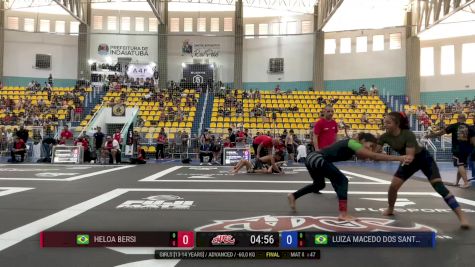 Luiza Macedo Dos Santos vs HELOA BERSI 2025 ADCC Brazilian Nationals