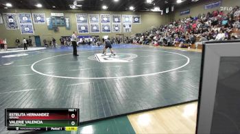 135 lbs Quarterfinal - Valerie Valencia, Farmersville vs Estelita Hernandez, Nipomo