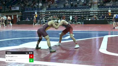 125 lbs Quarterfinal - Brady Pruett, Univ Of Pennsylvania vs Grant Stahl, Central Michigan