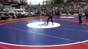 5A 110 lbs 3rd Place Match - Bella Black, Pulaski Academy vs Jocelyn Martinez, Greenwood