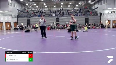 120-125 lbs Round 5 - Josiah Clay, Mt Vernon Marauders vs Zeke Temples, Grit Wrestling Academy