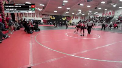 100 lbs Cons. Round 5 - Jackeline Pinzon, Rio Mesa vs Cle-Ana Paz, Hesperia