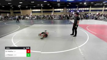 46 lbs Quarterfinal - Brandon Palafox, Top Dog Wrestling Club vs Jarren Chacon, Juggernaut WC