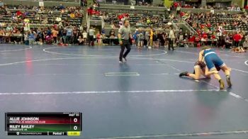 130 lbs Cons. Round 2 - Allie Johnson, Norfolk Jr Wrestling Club vs Riley Bailey, Interstate 35