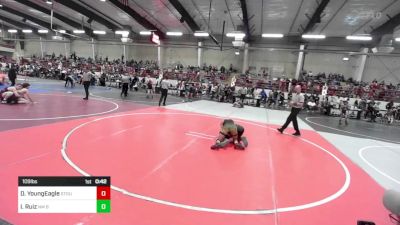 109 lbs Consi Of 8 #1 - Damien YoungEagle, Stout Wrestling Academy vs Isaiah Ruiz, NM Bad Boyz