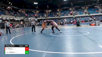 285 lbs Champ. Round 1 - Leonidas Hobson, Waubonsie Valley vs Roy Phelps, Chgo Hope Acad