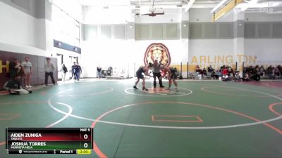 175 lbs Champ. Round 1 - Aiden Zuniga, Taquitz vs Joshua Torres, Murrieta Mesa