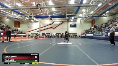 135 lbs Cons. Round 1 - Tamya Terry, Urbana (H.S.) vs Tala Asad, Springfield [Coop]