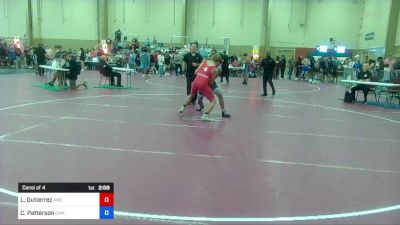 157 lbs Consi Of 4 - Leandro Gutierrez, Alpha WC vs Christen Patterson, Coastline Wrestling Academy