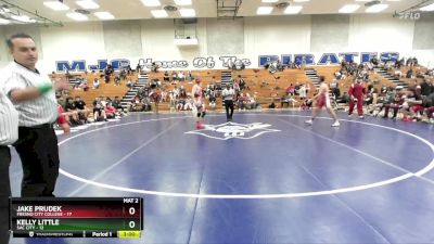 174 lbs Placement Matches (16 Team) - Jake Prudek, Fresno City College vs Kelly Little, Sac City