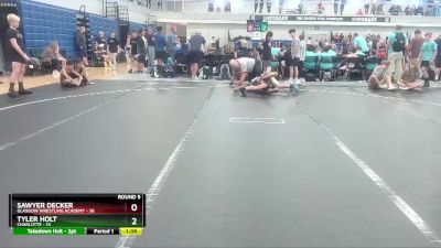 84 lbs Round 5 (8 Team) - Sawyer Decker, Glasgow Wrestling Academy vs Tyler Holt, Charlotte