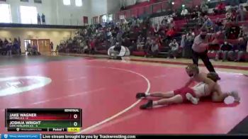 132 lbs Semifinals (8 Team) - Joshua Wright, Cape Henlopen H S vs Jake Wagner, Smyrna H S