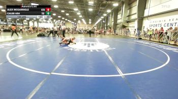 138 lbs Rr Rnd 2 - Alex McGarrigle, 10th Planet Red vs Caleb Asa, The Fort Hammers