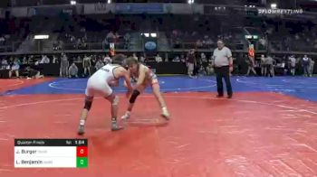 148 lbs Quarterfinal - Jackson Burger, Cknb vs Lochlan Benjamin, Andover Wrestling Club