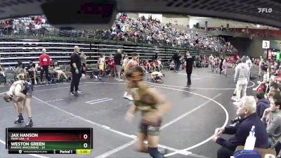 110 lbs Semis & 1st Wrestleback (8 Team) - Jax Hanson, Team USA vs Weston Green, Kansas Anacondas