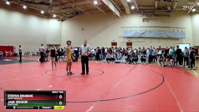 106 lbs Cons. Round 2 - Stefan Drabiak, Saint Ignatius vs Jase Sensor, Hartland