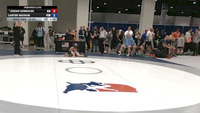 38 kg Cons. Sub-quarters - Josiah Gonzales, Betterman Elite Wrestling vs Carter Watson, Pennsylvania