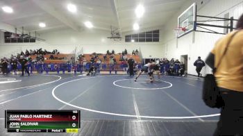 165 lbs Cons. Round 4 - John Saldivar, Bullard vs Juan Pablo Martinez, Monache
